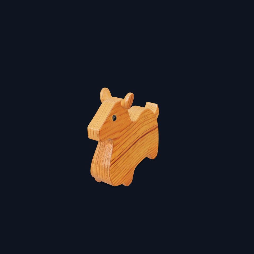 Wooden Animal Figure model pack viewer poster