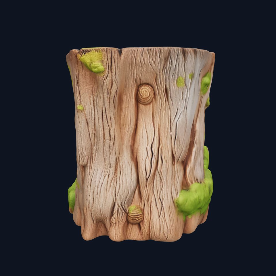 Mossy Tree Stump Model Pack for Realistic Forest Scenes viewer poster