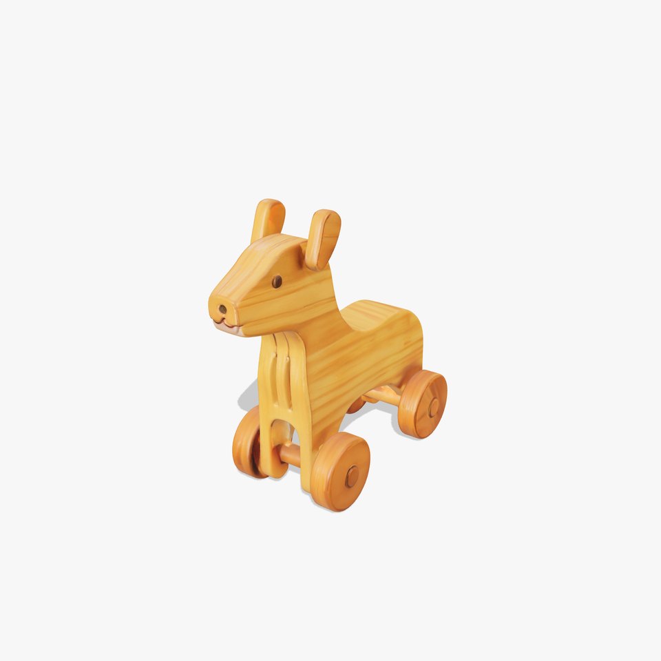 Wooden Toy Animal on Wheels Model Pack viewer poster