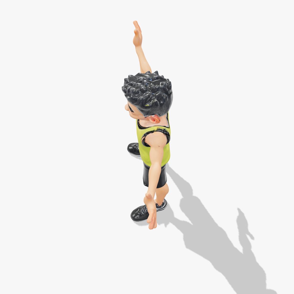 Sporty Boy D Character Model Rigged and Animated viewer poster