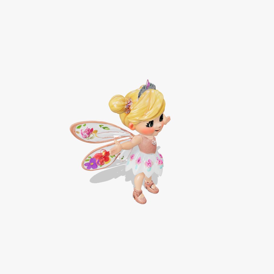 Fairy Princess Child Character Rigged and Animated viewer poster