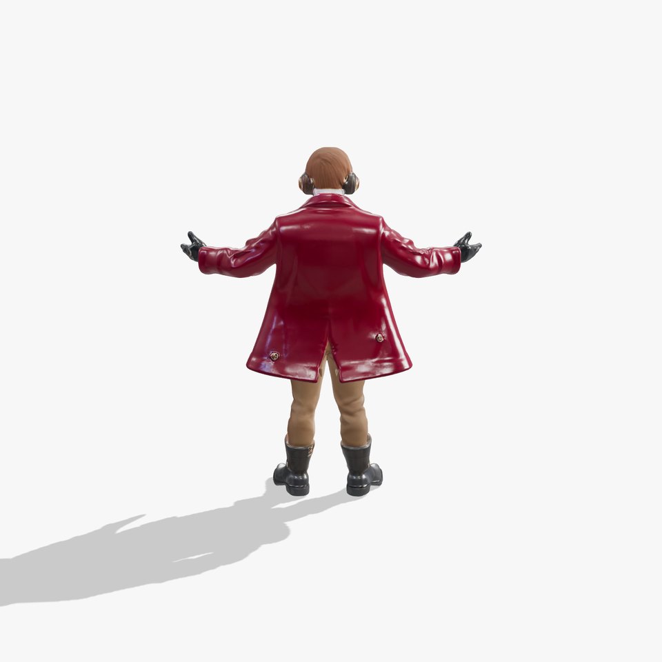 Steampunk Adventurer Rigged and Animated D Character Model viewer poster