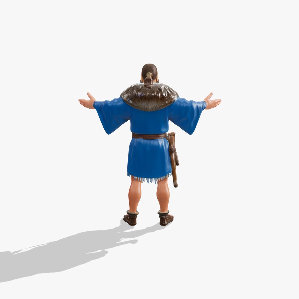 Viking Warrior Rigged and Animated Character Model viewer poster