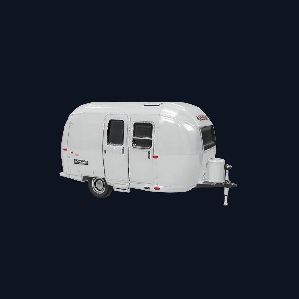 Modern Airstream Trailer D Model Pack viewer poster