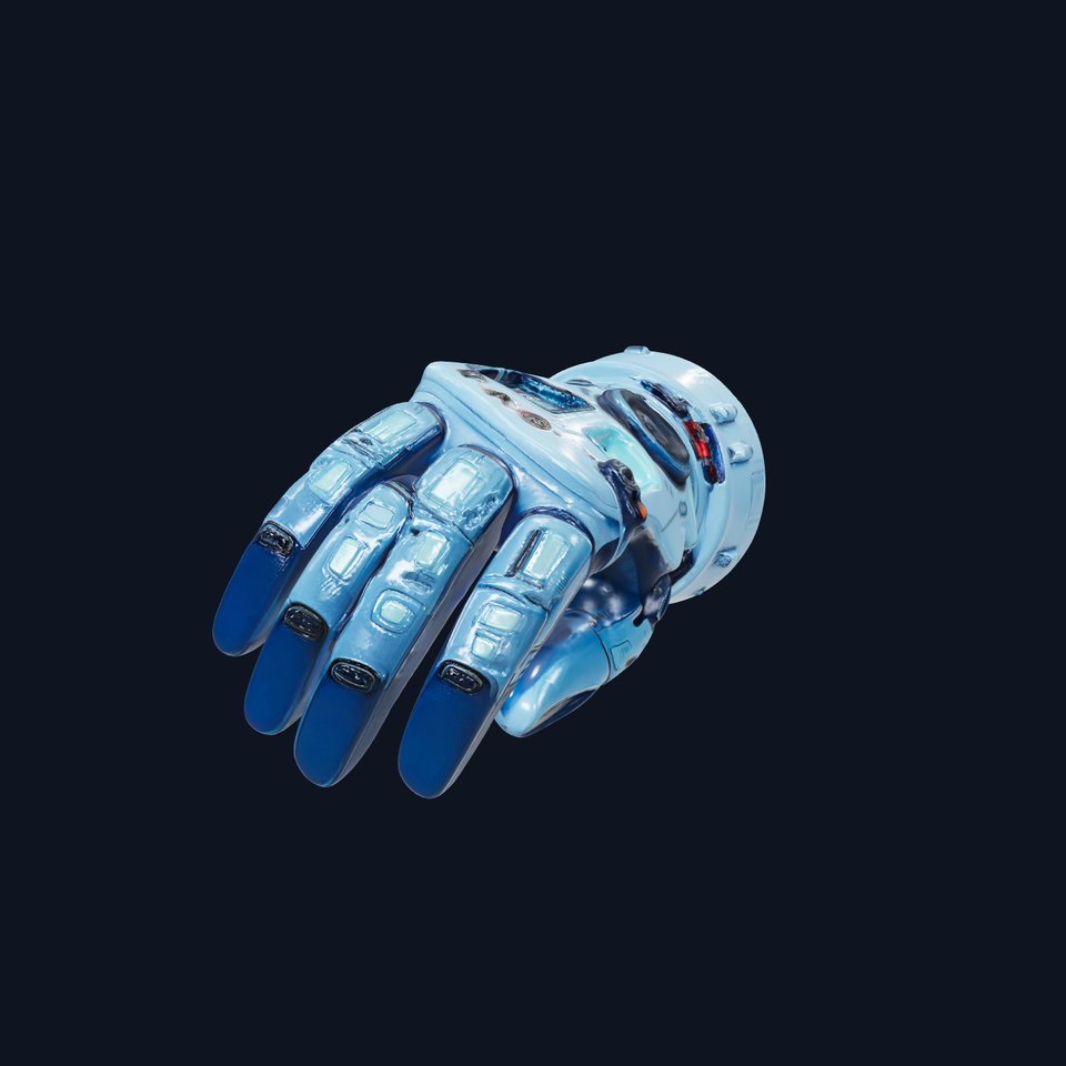 Futuristic Robotic Glove Model Pack for SciFi Projects viewer poster