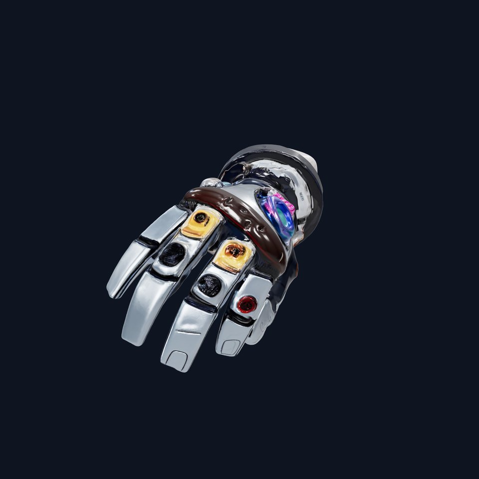 Futuristic Robotic Hand Model Pack with LED Elements viewer poster