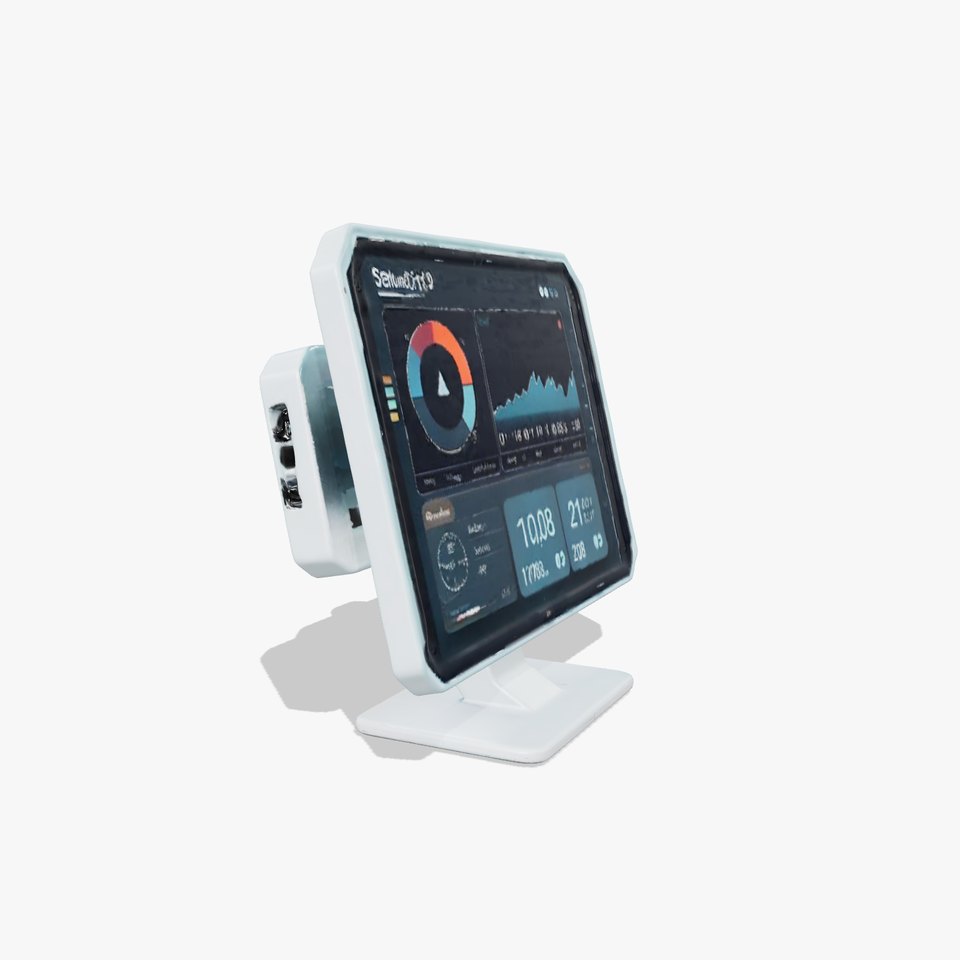 Futuristic Data Display Monitor model pack viewer poster