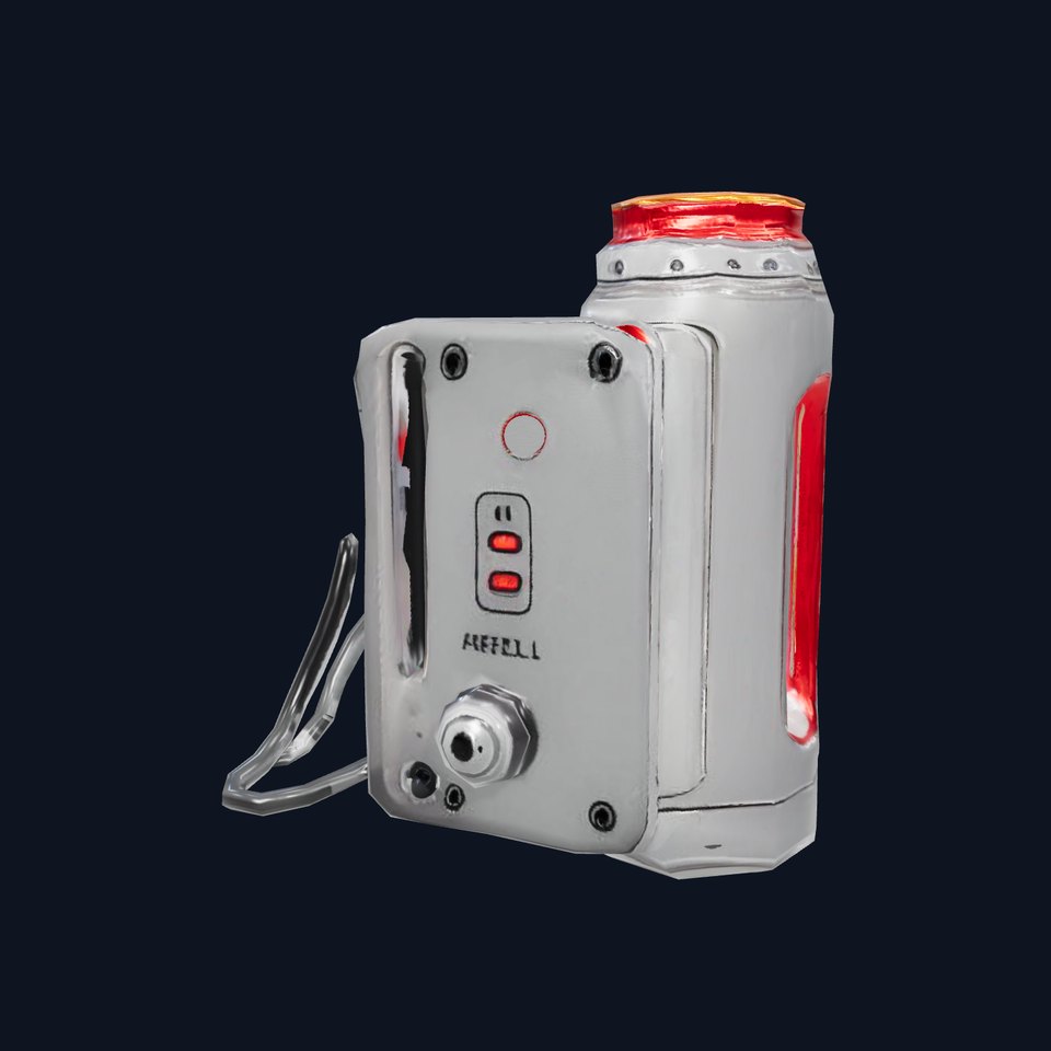 Futuristic Red Light Device Model Pack viewer poster