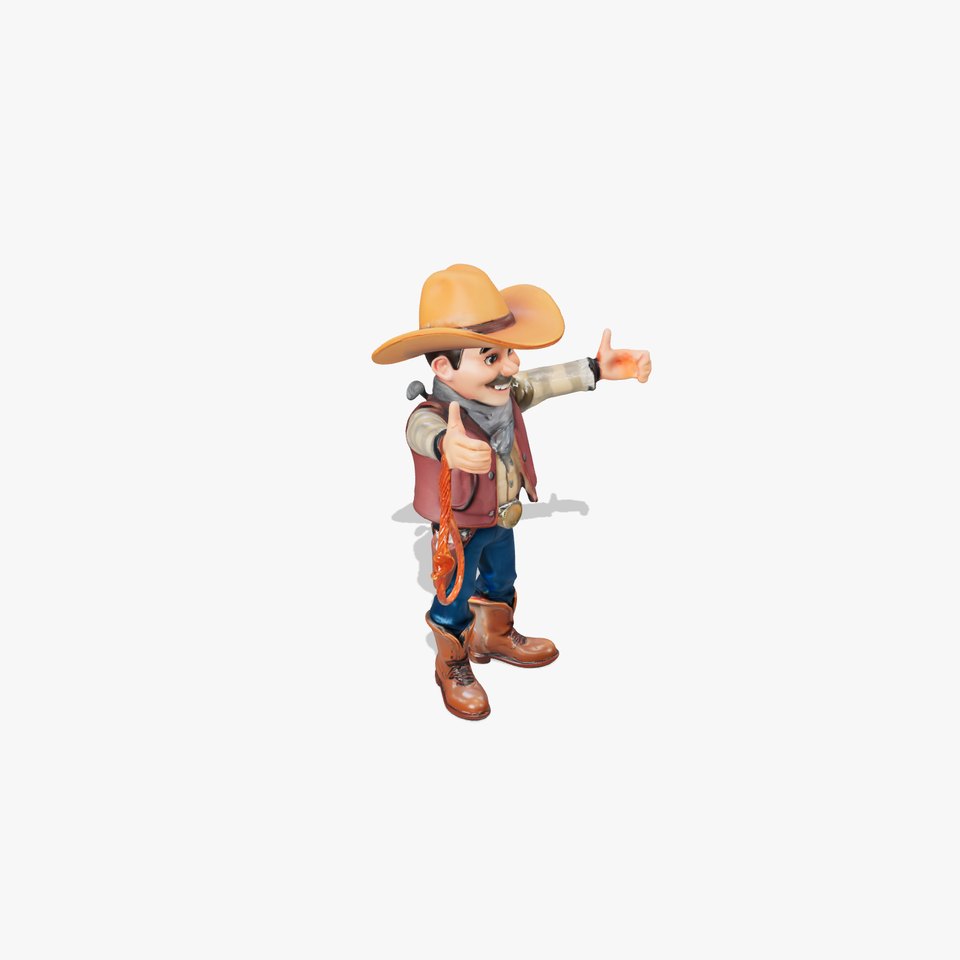 Cowboy Character Rigged and Animated with Western Outfit and Accessories viewer poster