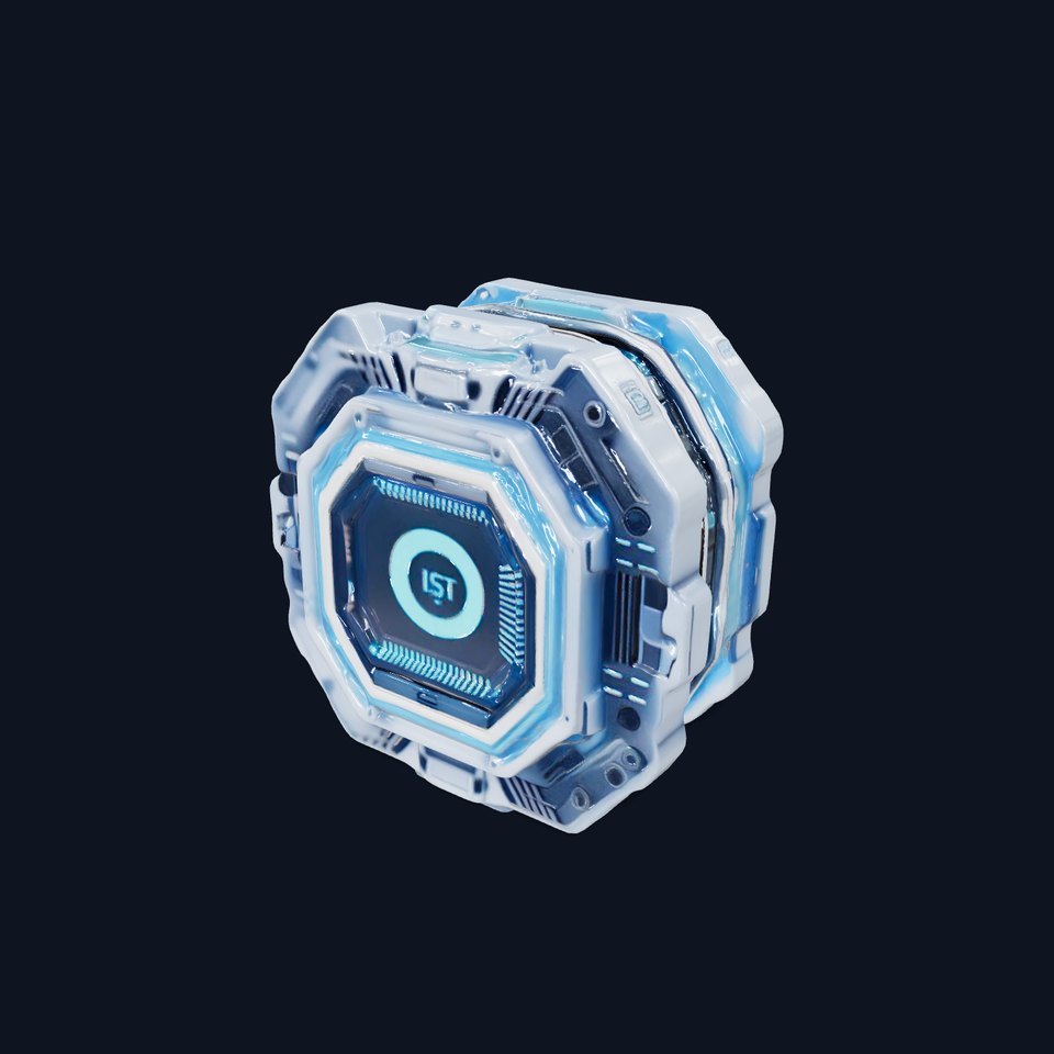 Futuristic Energy Core model pack with glowing accents