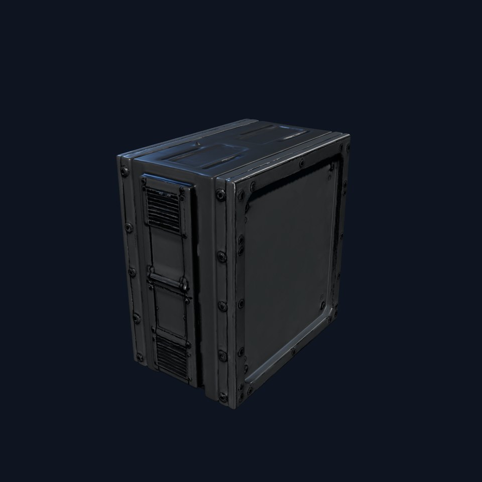 Industrial Metal Box Enclosure Model Pack viewer poster