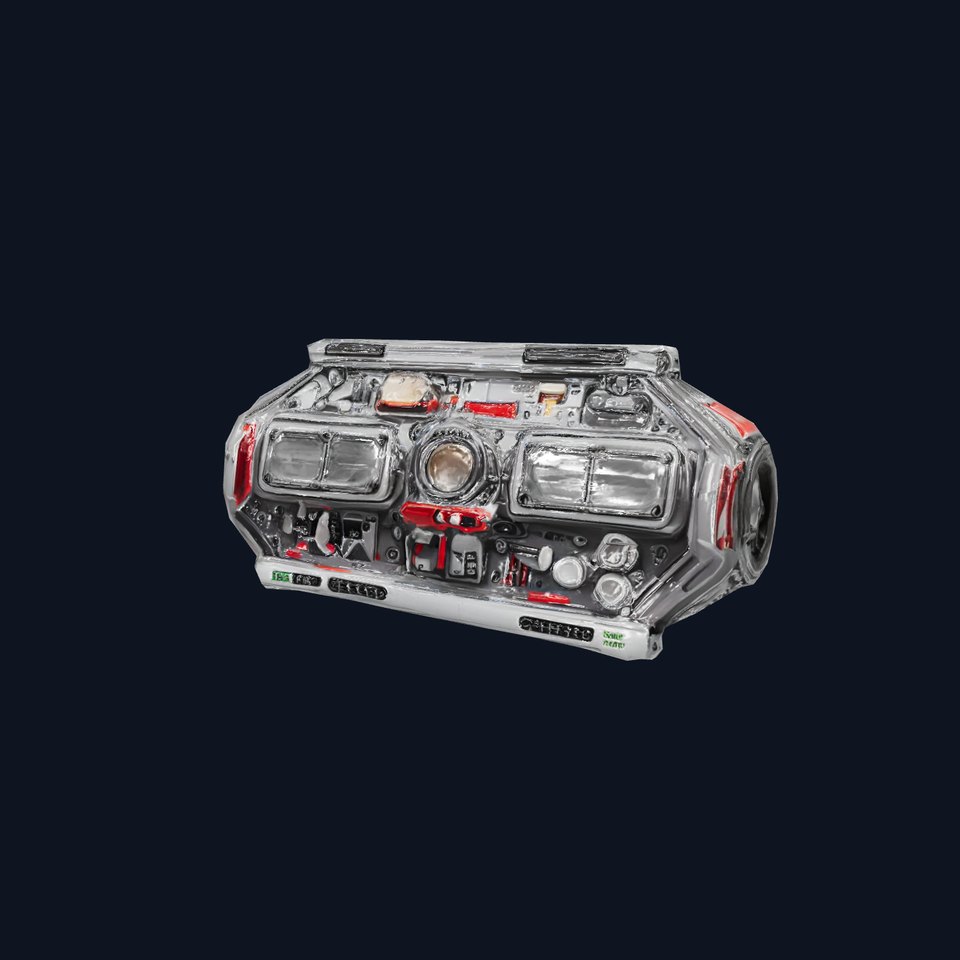 Futuristic Console Panel Model Pack viewer poster