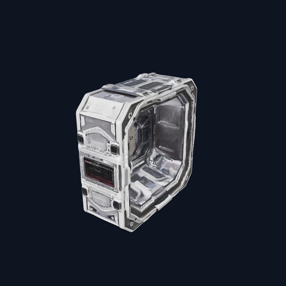 SciFi Corridor Interior Model Pack viewer poster