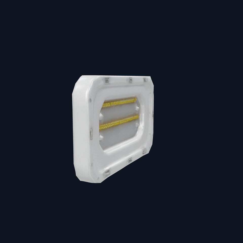 Futuristic Wall Panel with LED Lights Model Pack viewer poster