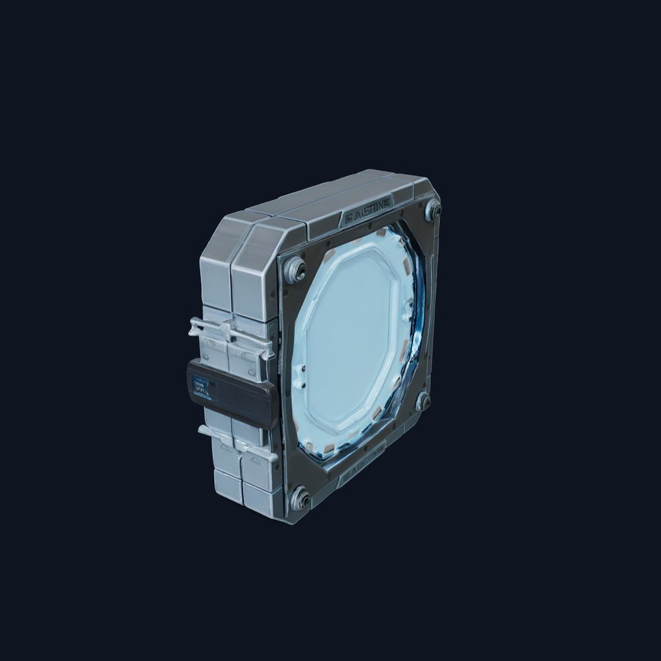 Futuristic Illuminated Door Model Pack viewer poster