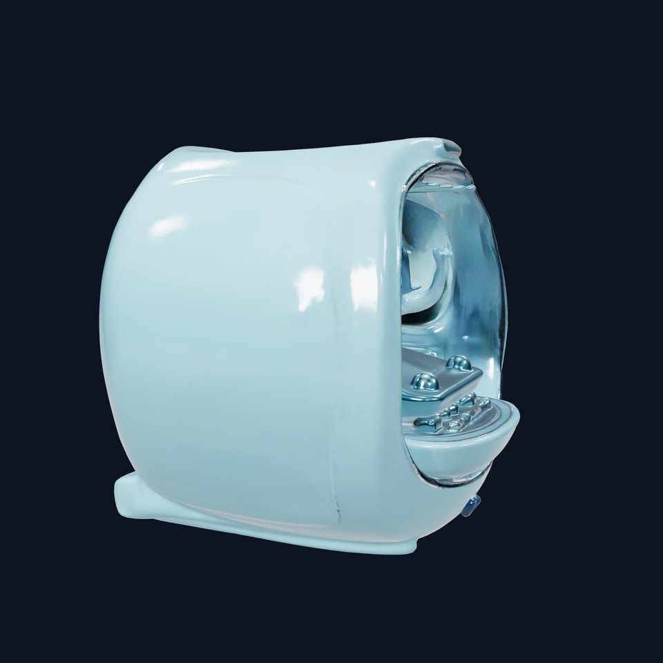 Futuristic Medical Capsule Model Pack with LED Lights viewer poster