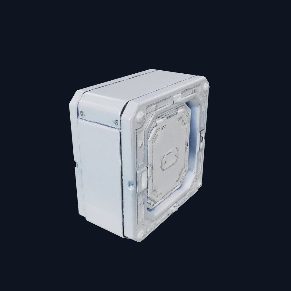 Futuristic SciFi Door Model Pack for Games and Renderings viewer poster