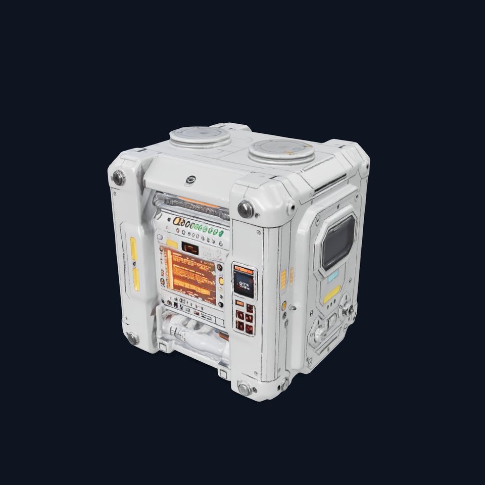 Futuristic Control Console model pack viewer poster