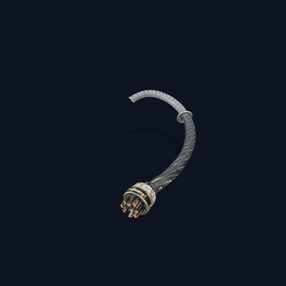 Braided Industrial Cable Connector model pack viewer poster