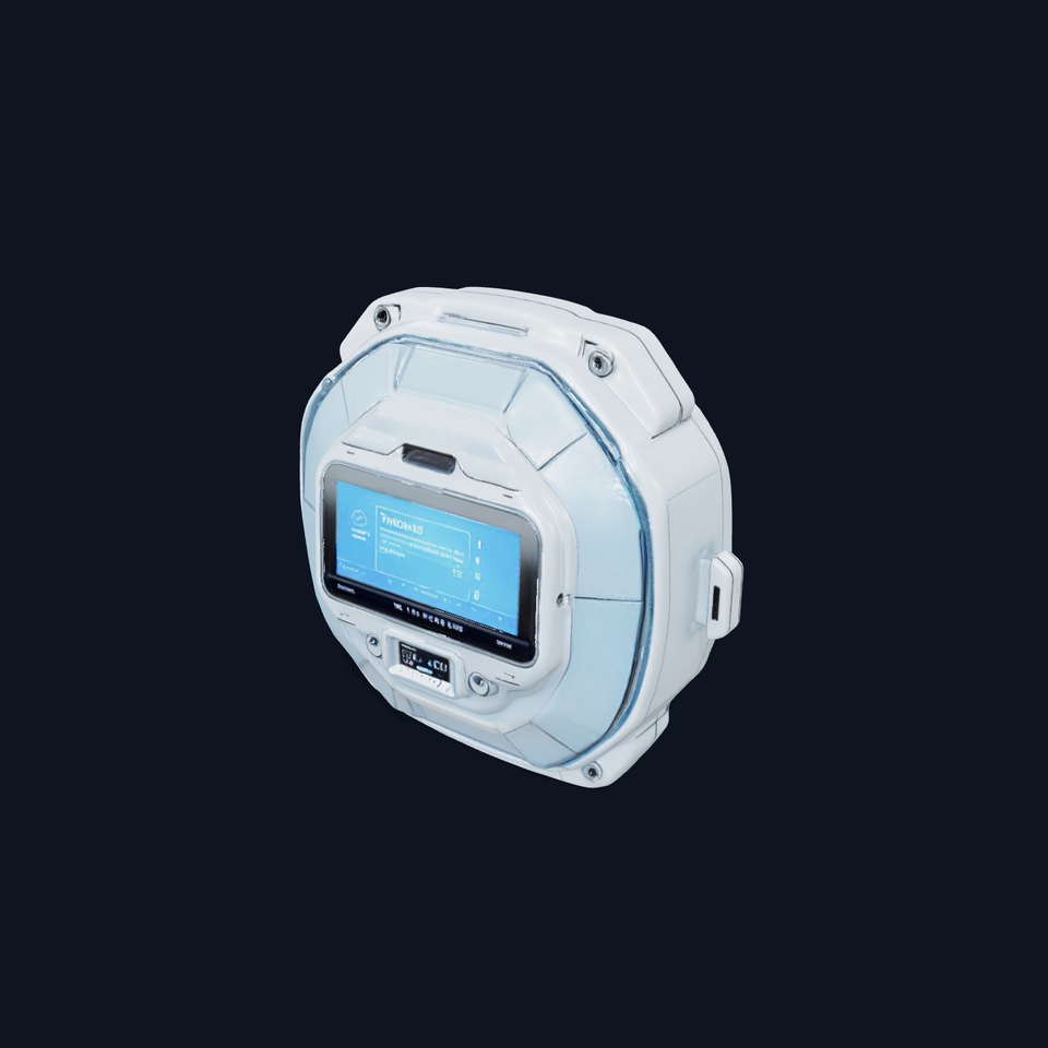 Futuristic WallMounted Interface model pack viewer poster