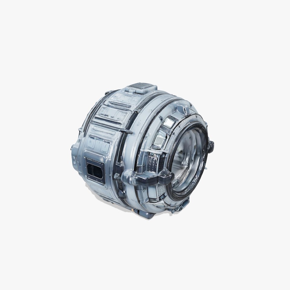 Futuristic Scifi Space Capsule Model Pack viewer poster