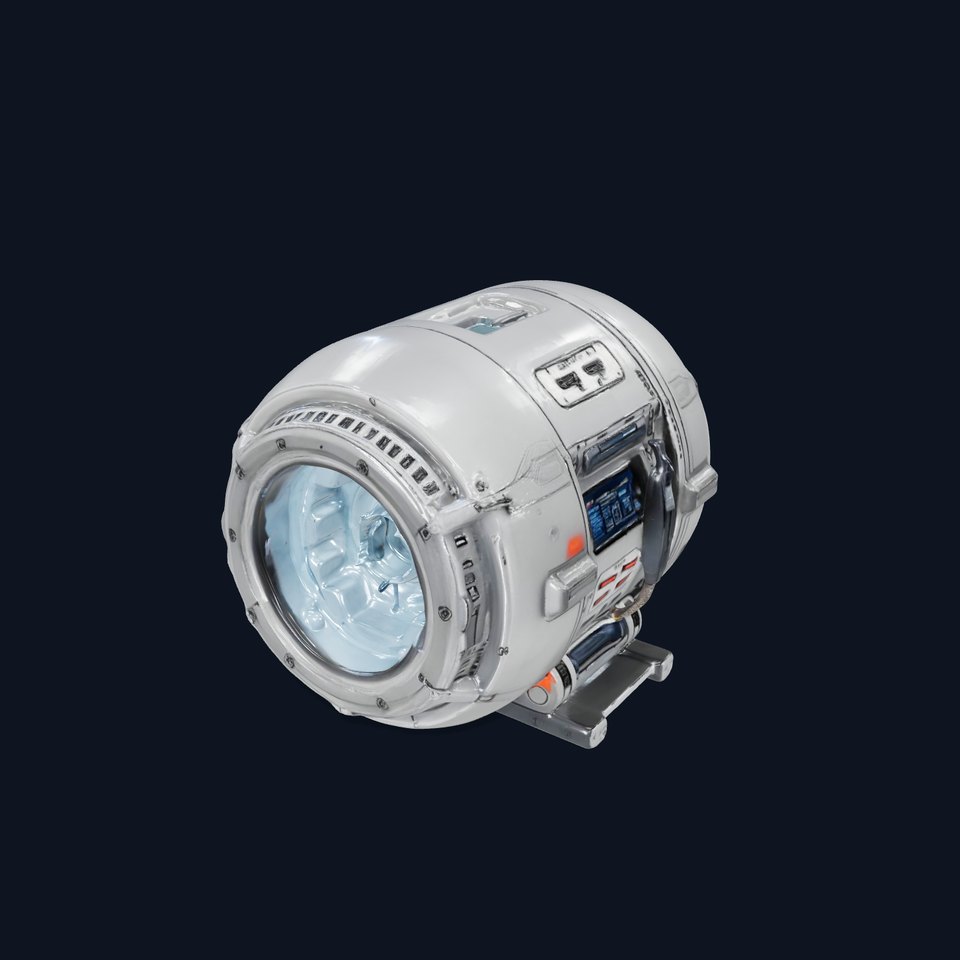 Futuristic SciFi Reactor model pack viewer poster