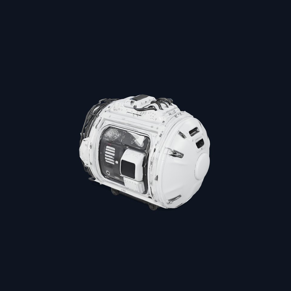 Futuristic Space Pod model pack viewer poster