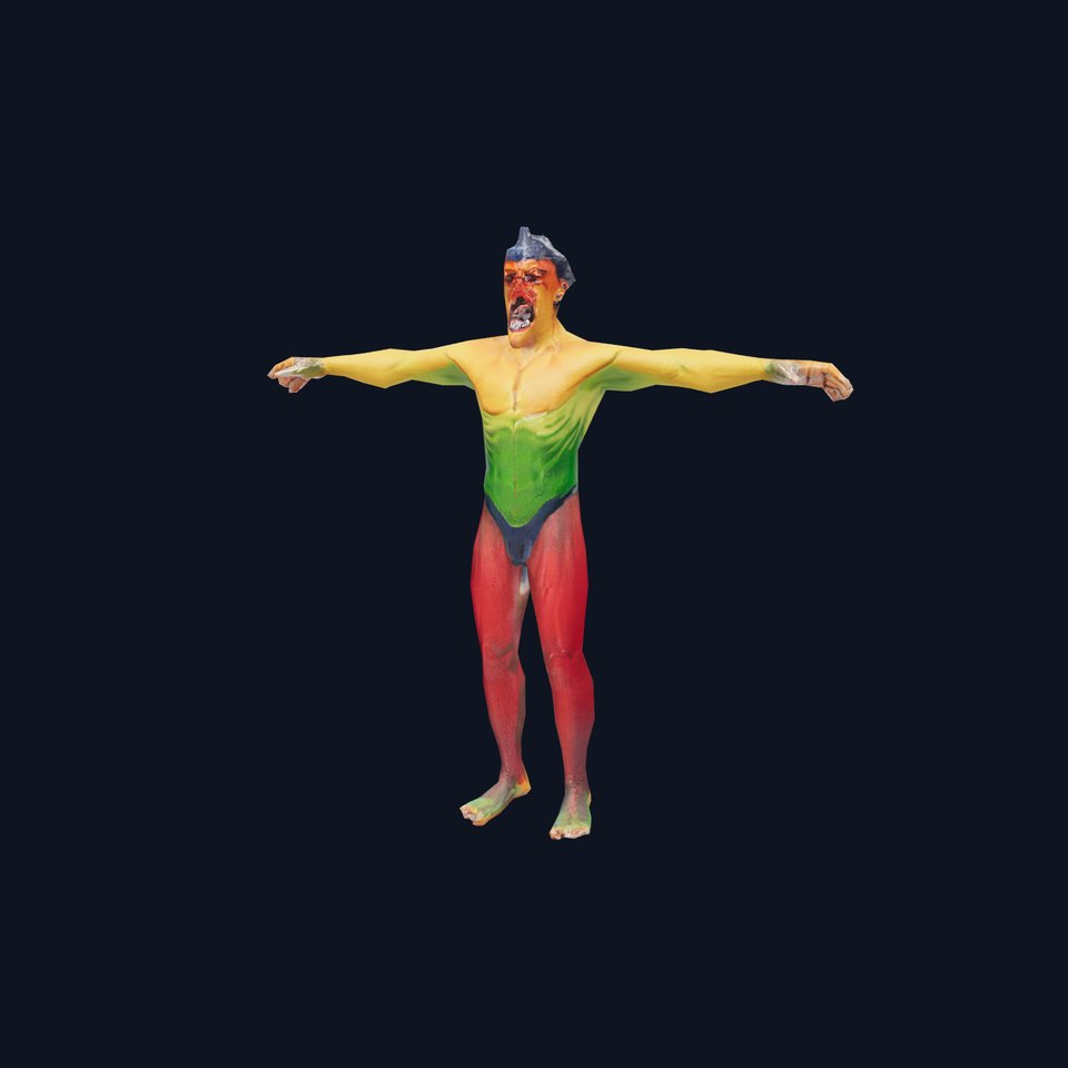 Colorful Demon Character Model Pack with Tribal Design viewer poster