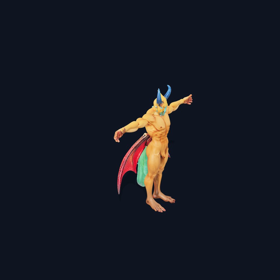 Fantasy Dragon Humanoid Character Model Pack viewer poster