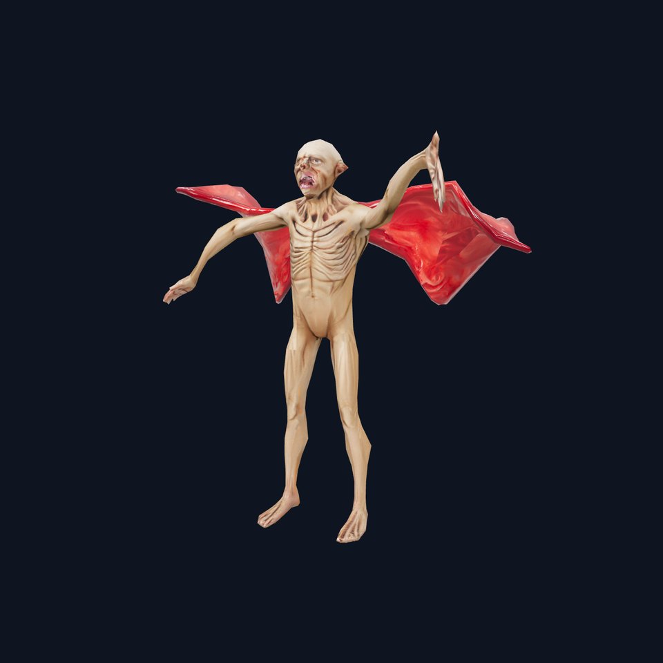 BatLike Creature Model Pack with Textured Wings viewer poster