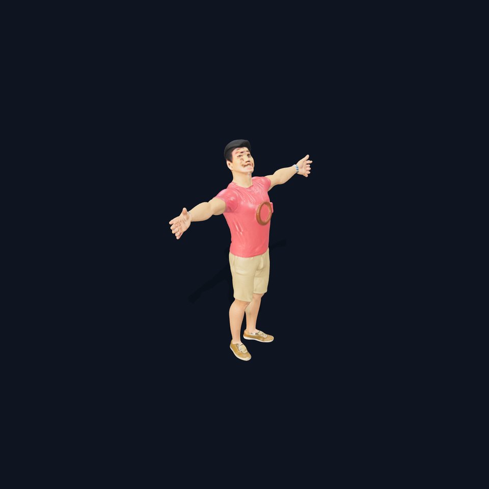 Casual Male Character Model Pack with Open Arms Pose viewer poster