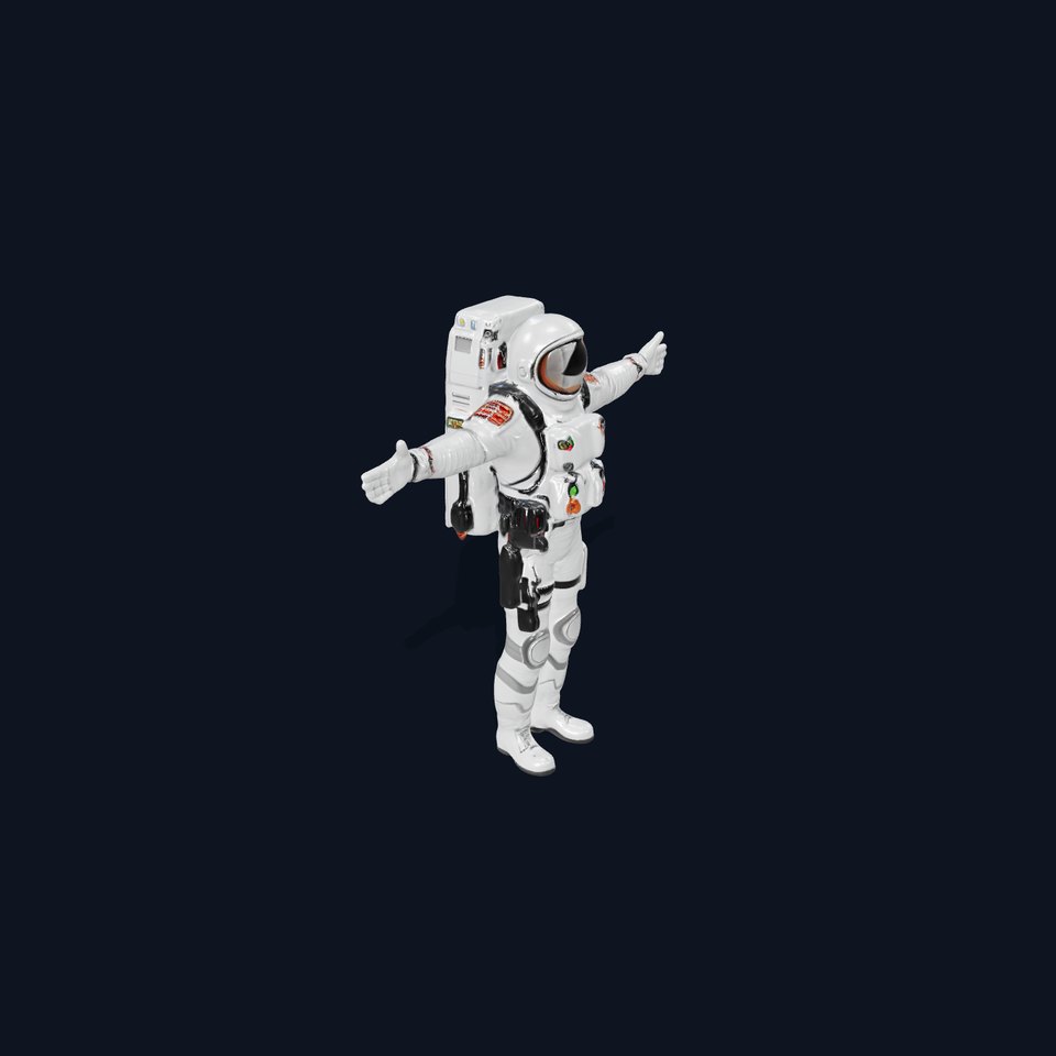 Astronaut Suit Model Pack for Space Simulations and Renderings viewer poster