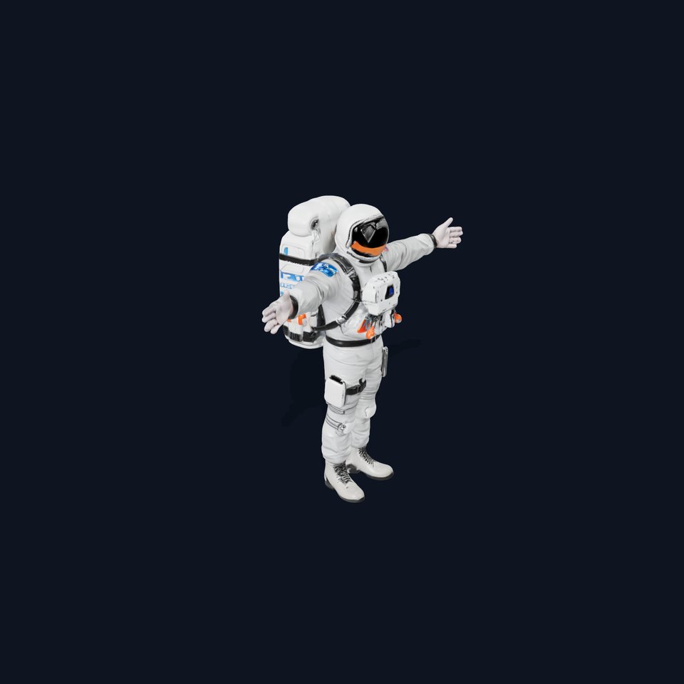 Astronaut Suit with Backpack model pack viewer poster