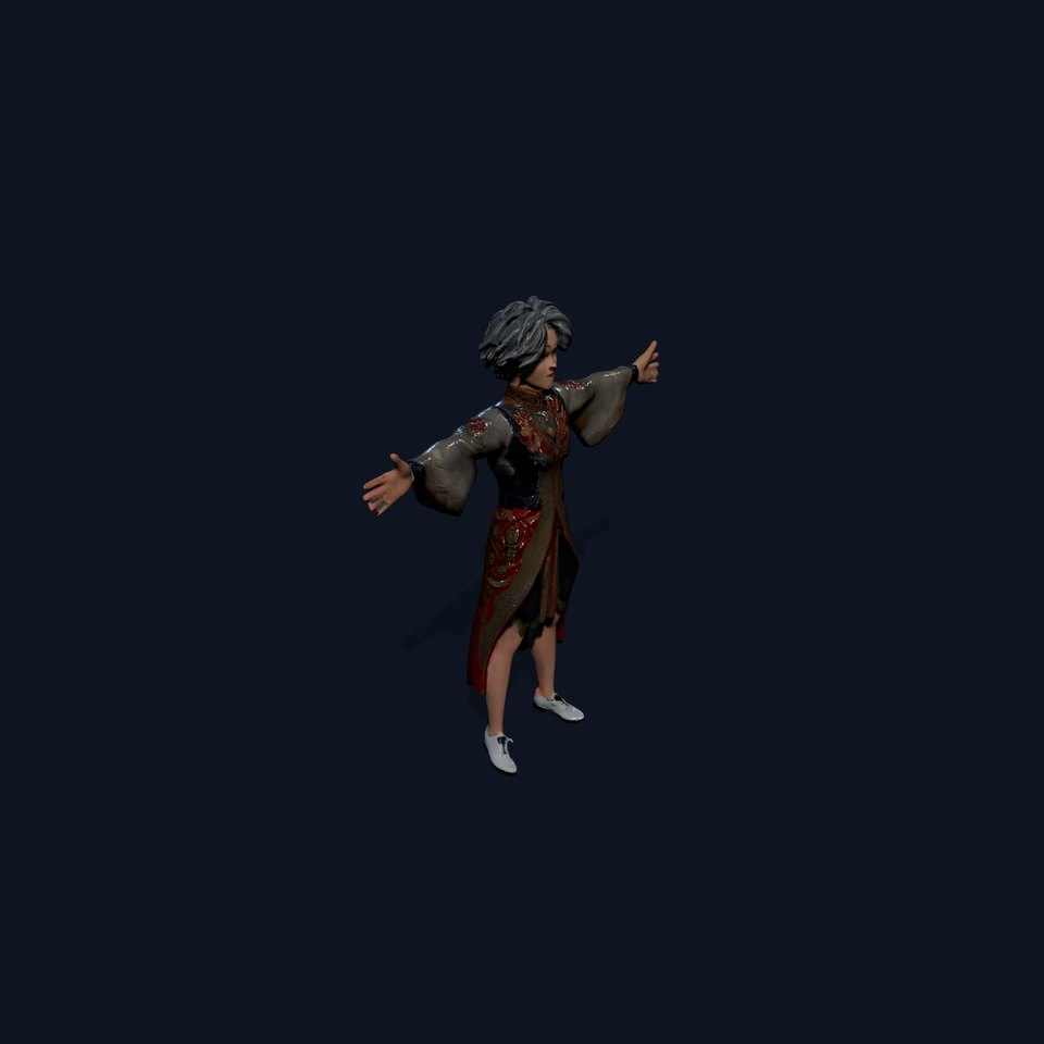 Asian Traditional Costume Character Model Pack viewer poster