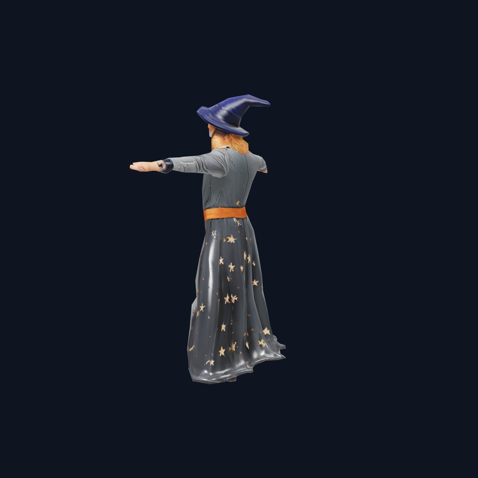 Wizard Character Outfit with Star Pattern Model Pack viewer poster