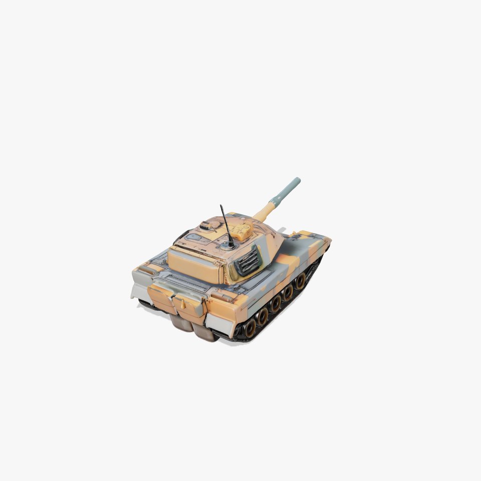 Modern Battle Tank Model Pack with Camouflage Finish viewer poster