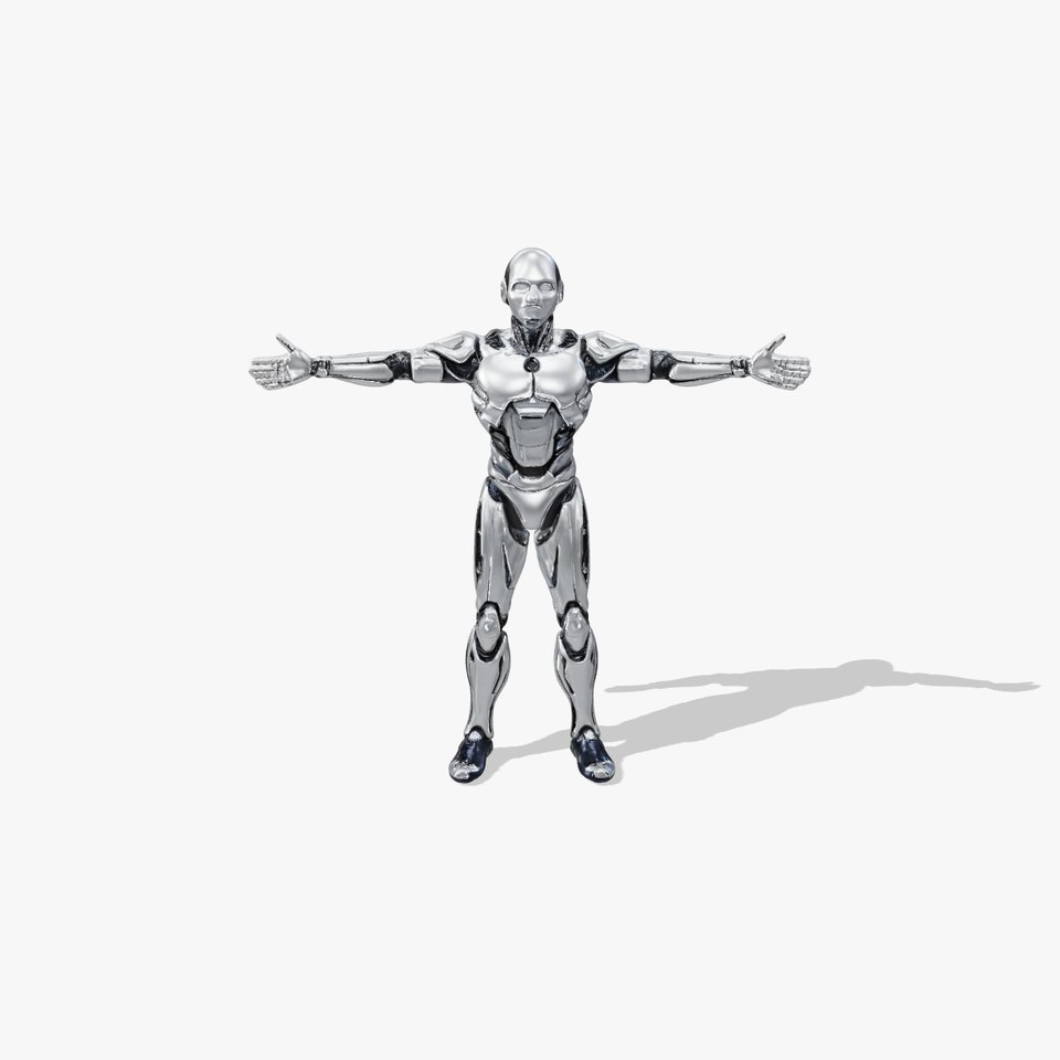 Futuristic Robot Model Pack with Adjustable Levels of Detail viewer poster