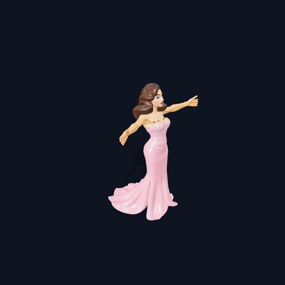 Elegant Evening Gown Model Pack viewer poster