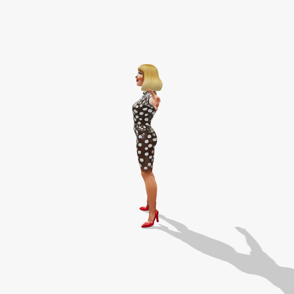 Polka Dot Character Model Pack with Expressive Features viewer poster
