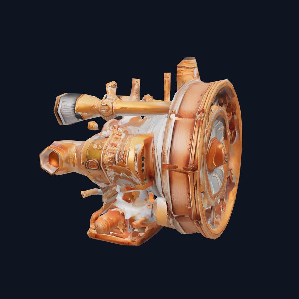 Steampunk Engine Model Pack with Intricate Detailing viewer poster