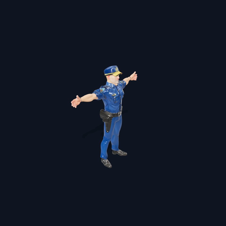 Police Officer Character Model Pack viewer poster