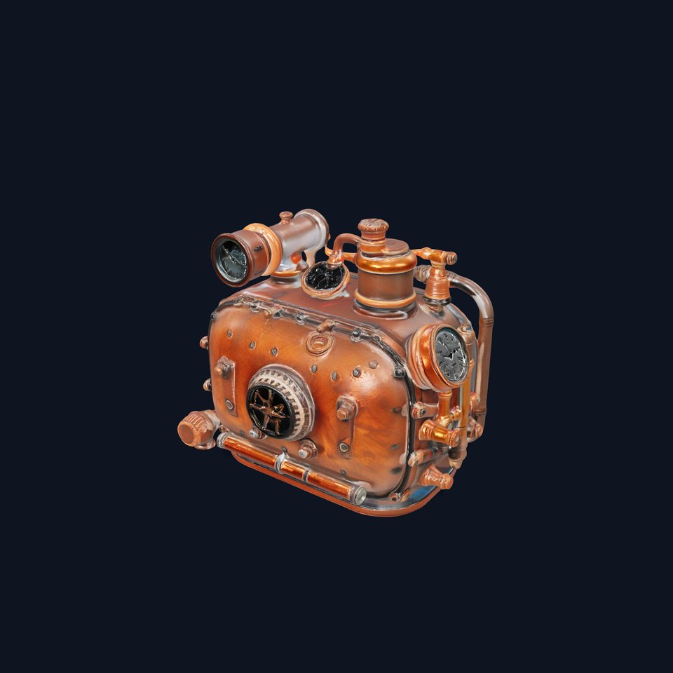 Steampunk Boiler Model Pack with Intricate Details viewer poster