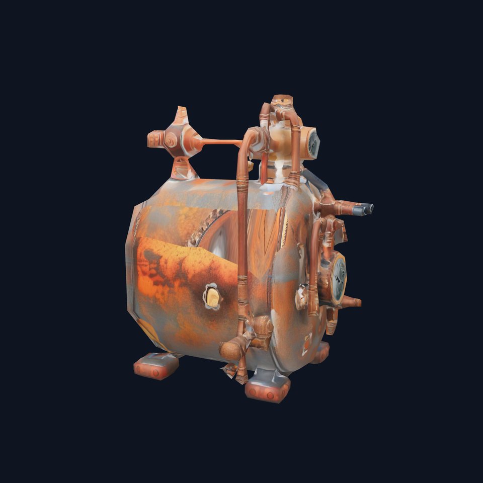 Steampunk Industrial Boiler Model Pack viewer poster