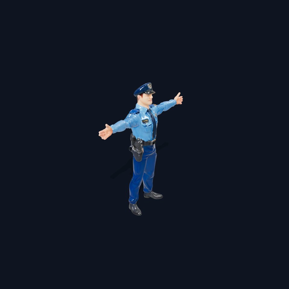 Police Officer Character Model Pack viewer poster