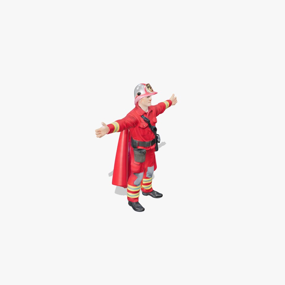 Firefighter Character Model Pack with Detailed Gear viewer poster