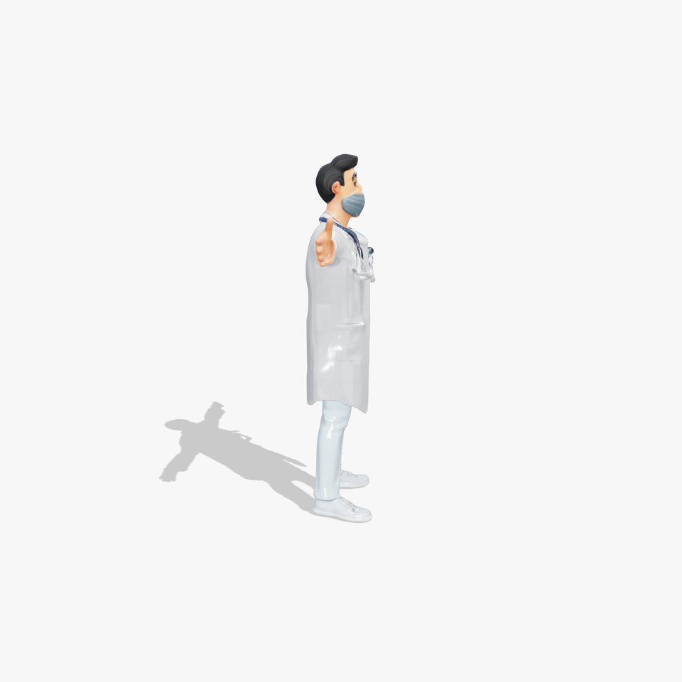 Animated Doctor Character Model Pack with Medical Accessories viewer poster