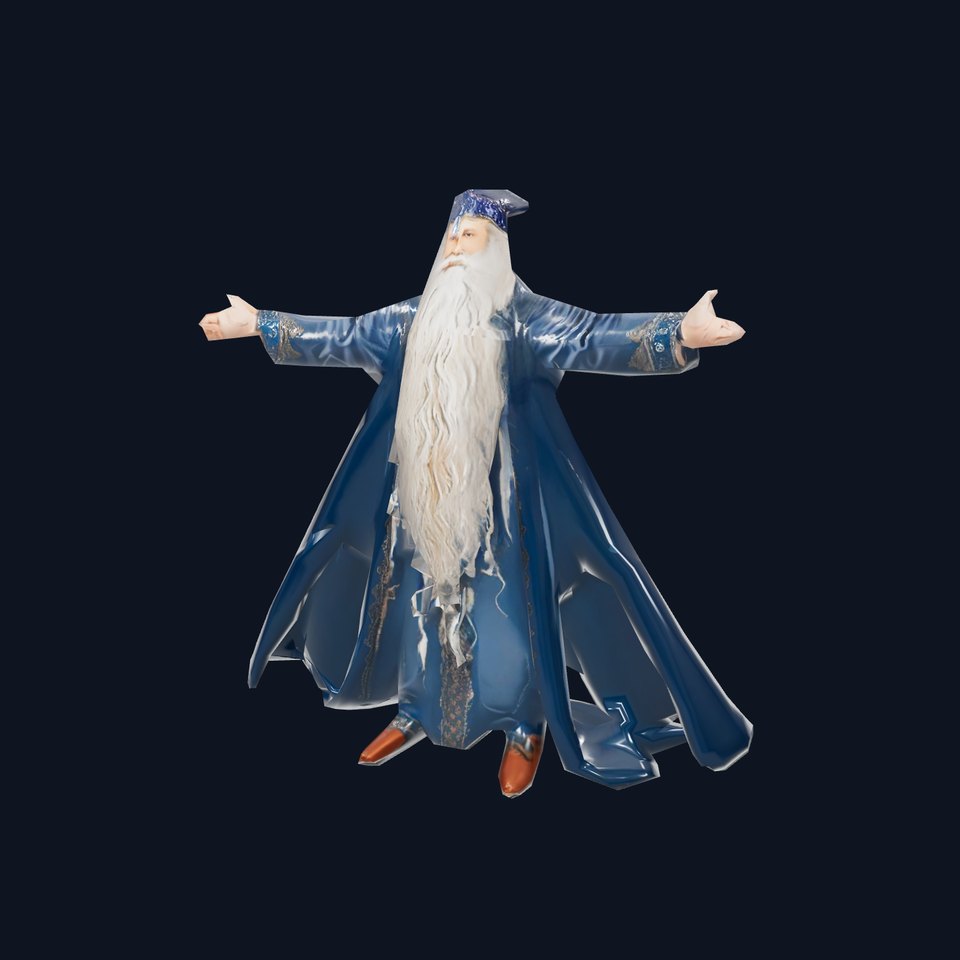 Wizard Character Model Pack with Flowing Beard viewer poster