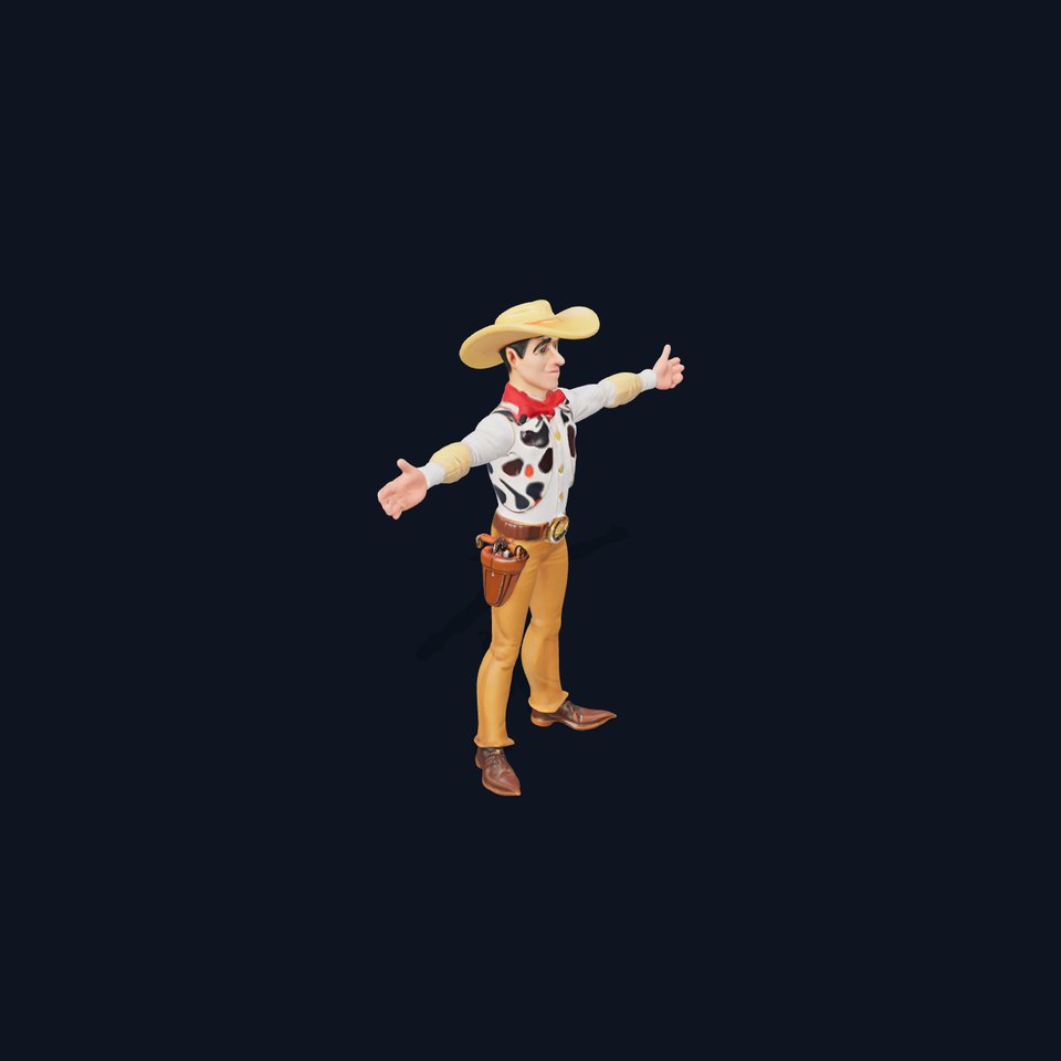 Cowboy Character Model Pack with Detailed Textures viewer poster