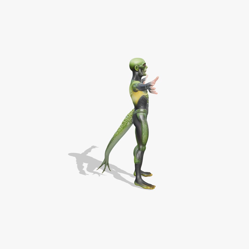 Reptilian Alien Character Model Pack viewer poster