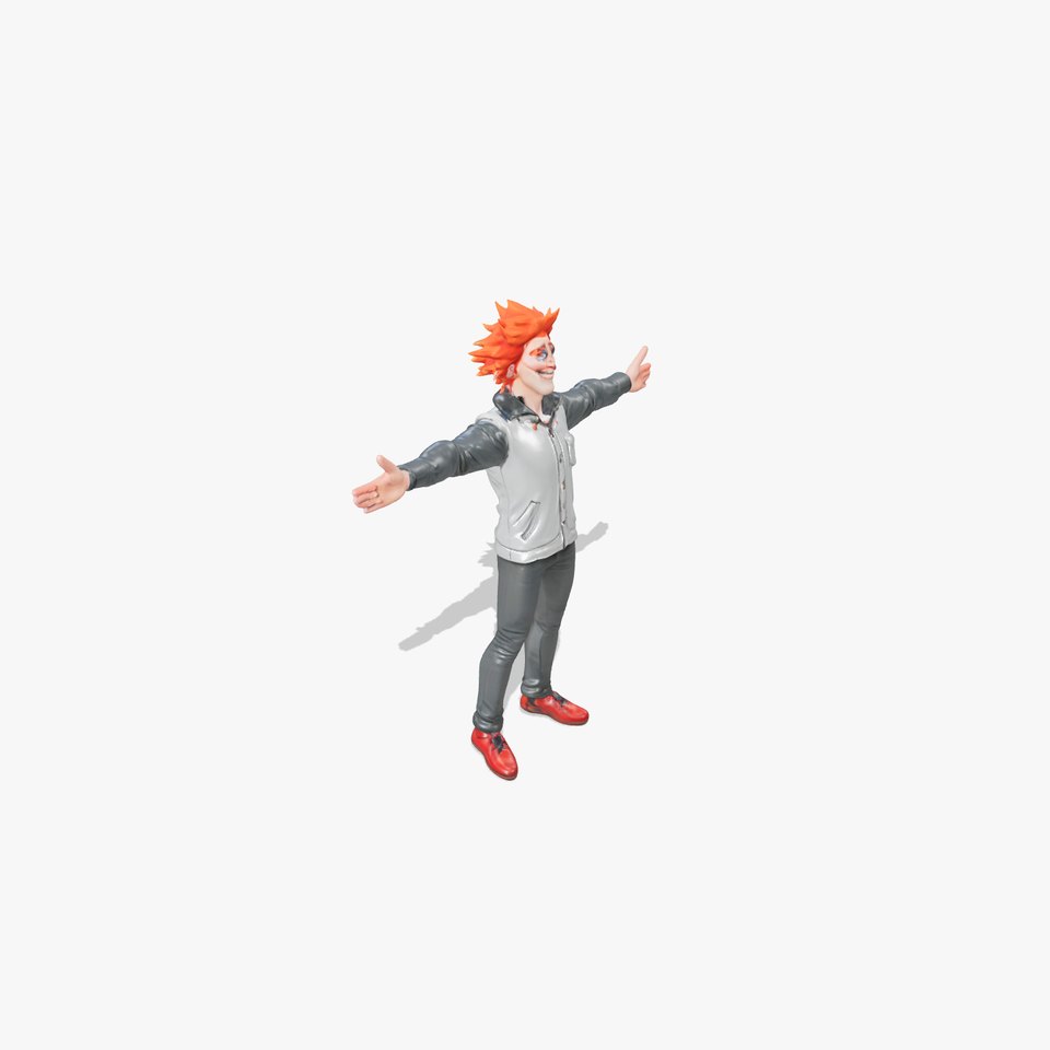 Character Model Pack Animated Figure with Red Hair viewer poster